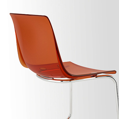 TOBIAS стул, коричневый/красный/хромированный