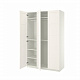 PAX/BERGSBO гардероб, комбинация, 150x60x236 см, белый/белый