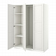 PAX/TYSSEDAL гардероб, комбинация, 150x60x201 см, белый/белый