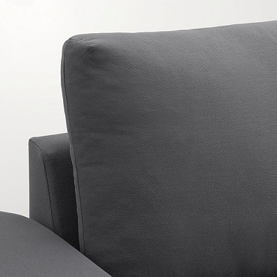 VIMLE 2-местный диван, с широкими подлокотниками/Hallarp серый