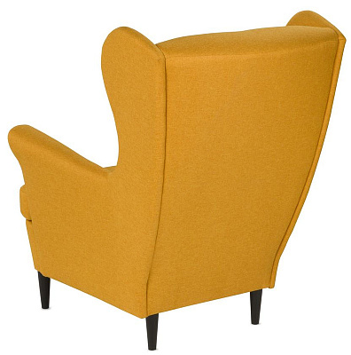 Кресло для отдыха жёто-оранжевый, ткань рогожка