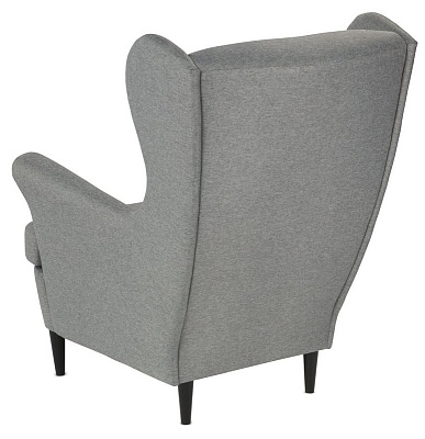 Кресло для отдыха серый, ткань рогожка
