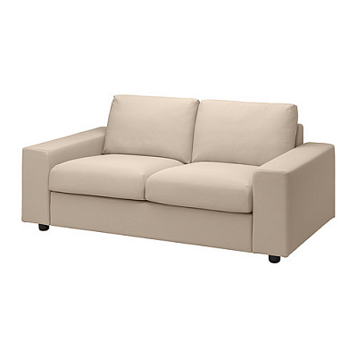 VIMLE 2-местный диван, с широкими подлокотниками/Hallarp бежевый