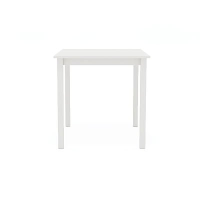 Стол обеденный нераскладной 70х90 из массива сосны, цвет белый