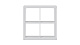 Стеллаж Каллакс/Фора четырёхсекционный, квадратной формы с четырьми открытыми ячейками, тамбурат, цвет белый
