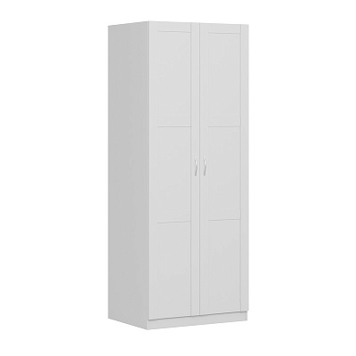 Шкаф двухдверный с рамочным фасадом, цвет белый