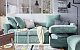 GRÖNLID 3-местный диван с козеткой, Ljungen светло-зеленый