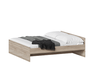 Кровать двухспальная с ортопедическим основанием 180х200, цвет Дуб Сонома
