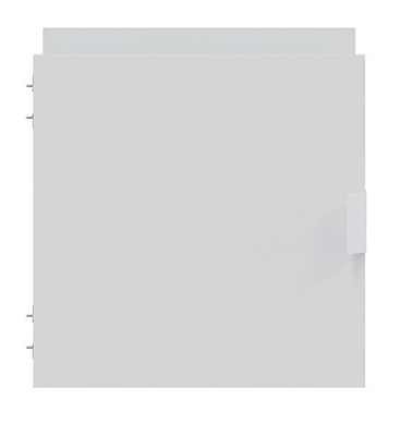 Дверца Каллакс/Фора с задней стенкой в комплекте для открытого стеллажа, цвет белый