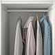 PLATSA гардероб 2-дверный+3 ящика, 300x57x241 см, белый/ФОННЕС белый
