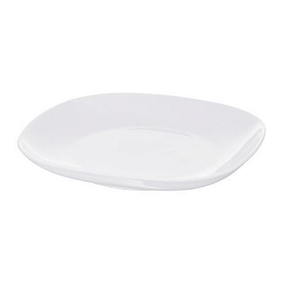 VÄRDERA тарелка, 25x25 см, белый