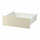 SKATVAL ящик, 60x57x20 см, белый/светло-бежевый
