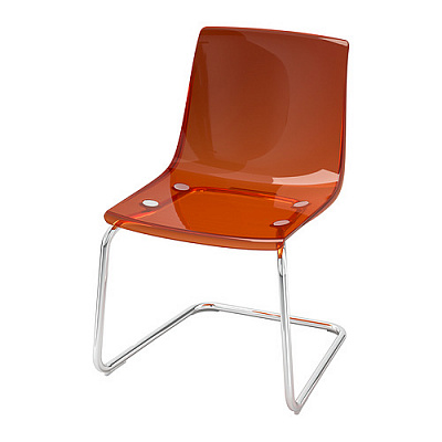 TOBIAS стул, коричневый/красный/хромированный