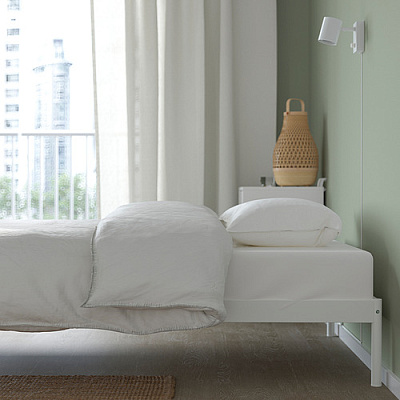 VEVELSTAD каркас кровати, 120x200 см, белый