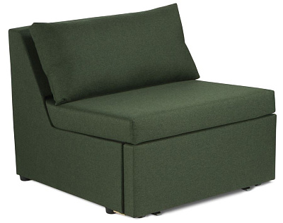 Кресло для отдыха тёмно-зелёный, ткань рогожка