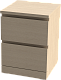 Комод с двумя выдвижными ящиками, цвет дуб белёный