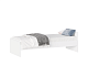 Кровать односпальная с ортопедическим основанием 80х200, цвет белый