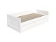 Кровать двухспальная СИРИУС раздвижная с ящиками для хранения, с ортопедическим основанием 90/180х200 белого цвета