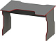 Стол компьютерный игровой 120x82, антрацит/красный