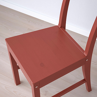 PINNTORP стул, красная морилка