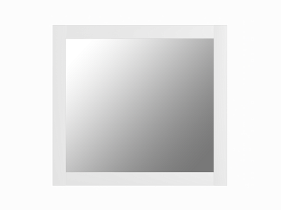 Зеркало квадратное настенное, цвет белый