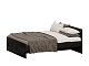 Кровать  двухспальная с ортопедическим основанием 160х200, цвет Дуб Венге