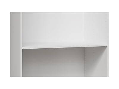 Полка МАКС/ПАКС длинная в двухдверный широкий шкаф, цвет белый