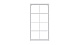Стеллаж Каллакс/Фора восьмисекционный, прямоуголной формы с двумя рядами ячеек, тамбурат, цвет белый
