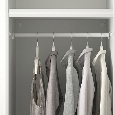 PLATSA гардероб с 10 дверями, 300x57x243 см, белый/Skatval светло-бежевый