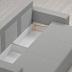 Диван-кровать 3-местный, прямой, размер: 94х239 см, обивка: текстиль, серый