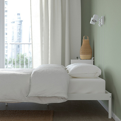 VEVELSTAD каркас кровати, 160x200 см, белый