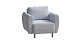 Кресло для отдыха пастельно-голубой, ткань рогожка