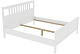 Кровать из массива сосны двухспальная 180х200, массив сосны, цвет белый