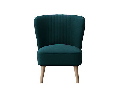 Кресло сине-зелёный, ткань рогожка