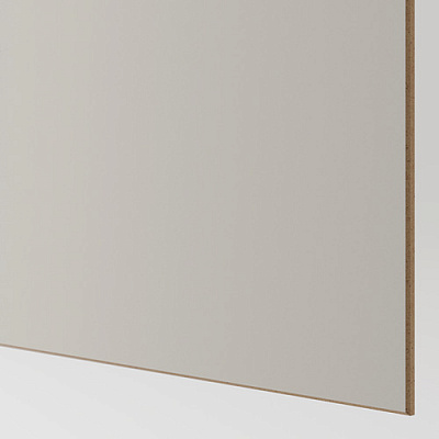 MEHAMN 4 панели д/рамы раздвижной дверцы, 100x236 см, под дуб/светло-серый